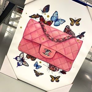 ❤️‍🔥SOLD❤️‍🔥🎀🎀🦋🦋Authentic Luxury designer wall art 🖼